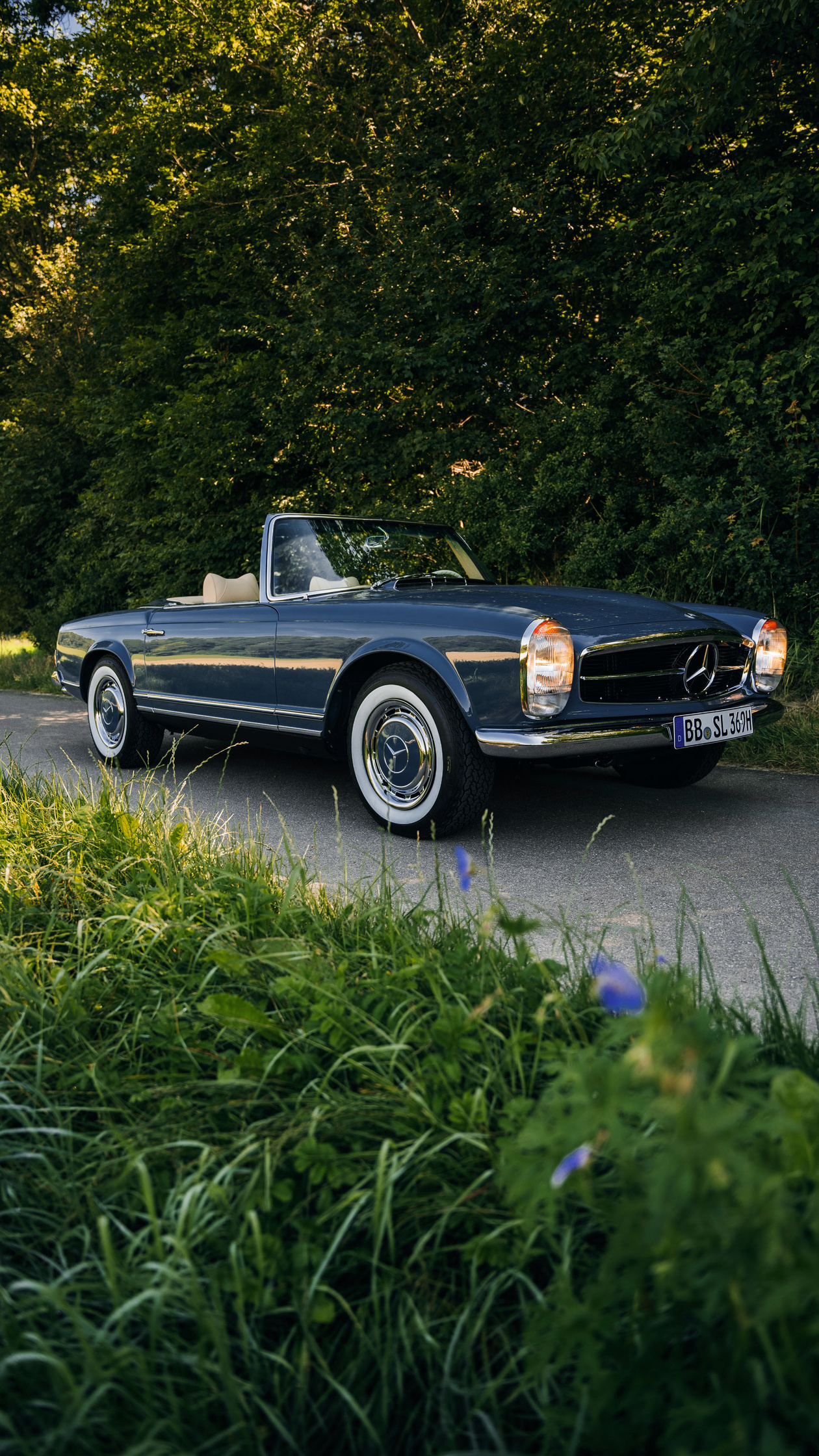 Mercedes Benz 280 SL Blue gray for sale